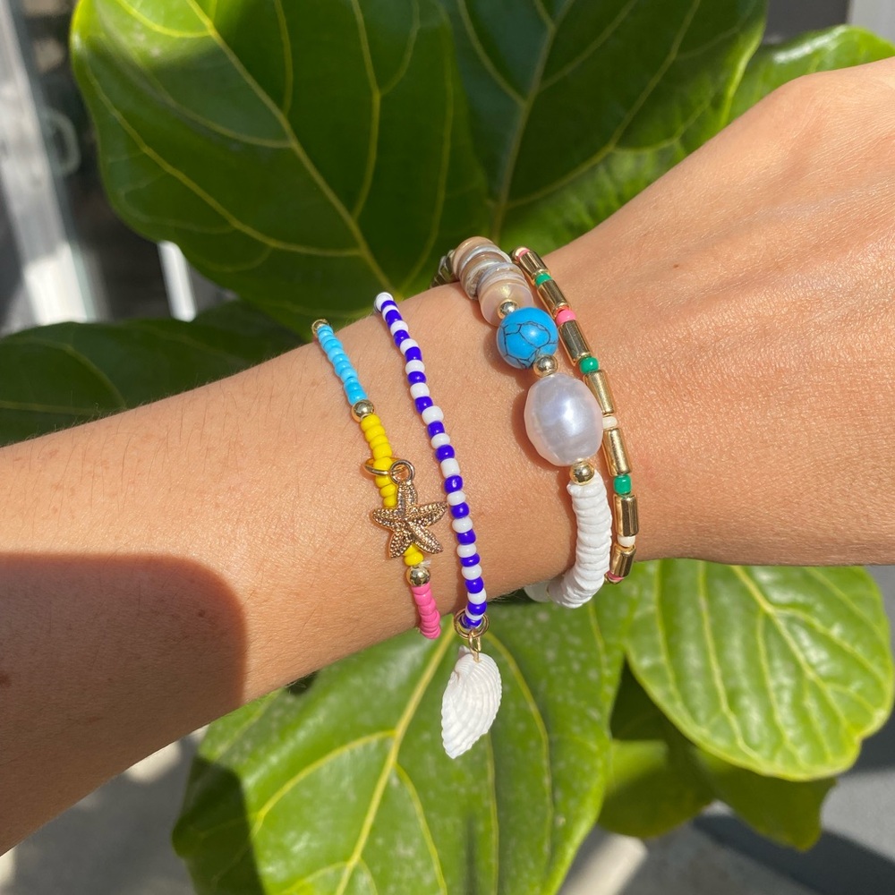 Colorful Beaded Bracelet Set